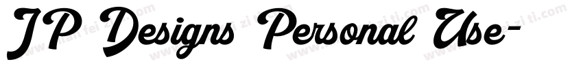 JP Designs Personal Use字体转换